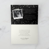 handschrift Eerste kerstfoto bruiloft Feestdagen Kaart (Binnen)