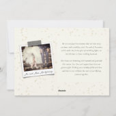 handschrift Eerste kerstfoto bruiloft Feestdagenkaart (Achterkant)