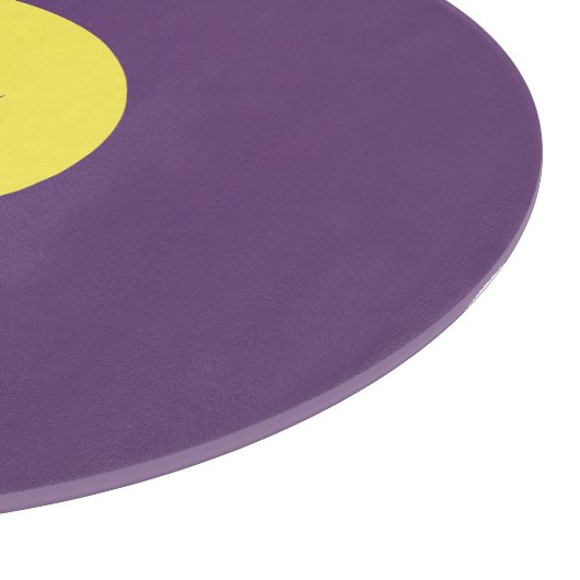 Handschrift Elegante naam Indigo & gele kleur Snijplank (Hoek)