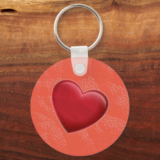 Handschrift Elegante naam Rode Hart Liefde Romance Sleutelhanger (Achterkant)