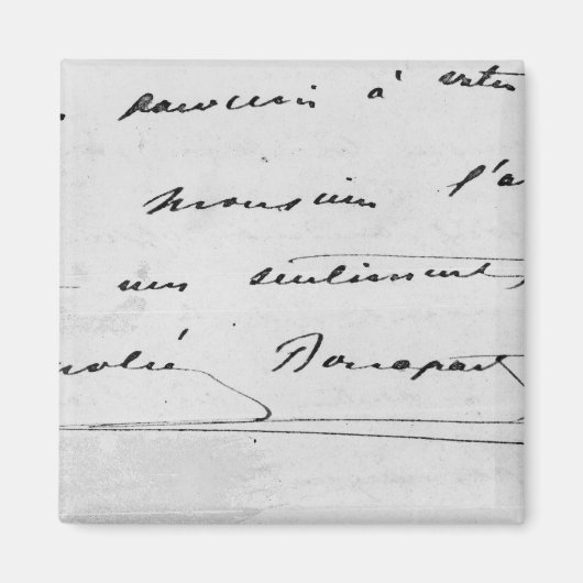 Handschrift en handtekening magneet (Voorkant)