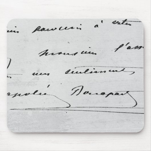 Handschrift en handtekening muismat (Voorkant)