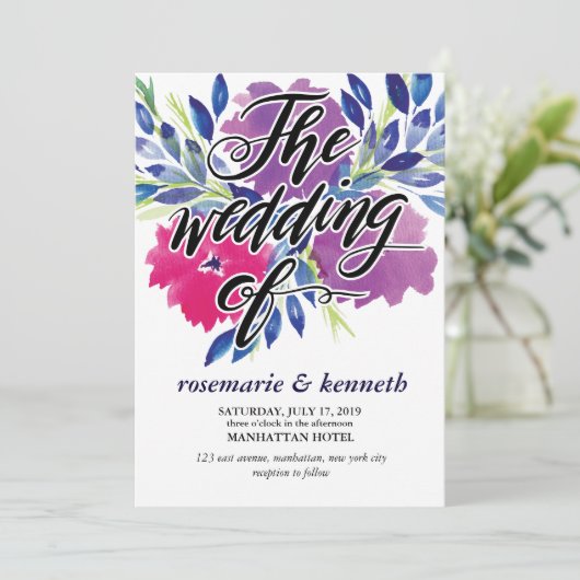 Handschrift en uitnodiging voor weduwen (Staand voorkant)