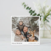 Handschrift Feliz Navidad Spaanse kerstfoto Feestdagenkaart (Staand voorkant)