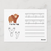 Handschrift FlashCards voor de kleuterschool | X, Briefkaart (Achterkant)