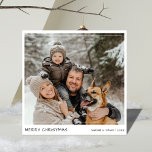 Handschrift Funny Dog Family Foto Kerst Kaarten<br><div class="desc">Verspreid wat feestvreugde met deze grappige hond familie foto kerstkaarten! Met een casual handschrift en een strak,  modern design,  zijn ze ideaal voor het delen van lachen en warme wensen. Eenvoudig maar uniek,  deze kaarten laten je harige vrienden zien terwijl je een speelse toets toevoegt aan je kerstgroeten!</div>