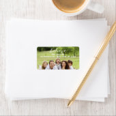 Handschrift Geloven | Vakantie foto Adresetiketten Etiket (Insitu)