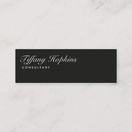 Handschrift Gewoon donkergrijs modern Mini Visitekaartje