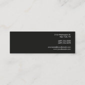 Handschrift Gewoon donkergrijs modern Mini Visitekaartje (Achterkant)