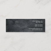 Handschrift Gewoon grijs modern Mini Visitekaartje (Achterkant)