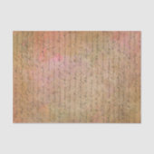  handschrift Gold Pink Tissuepapier (Voorkant)