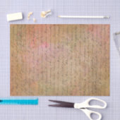  handschrift Gold Pink Tissuepapier (Craft)