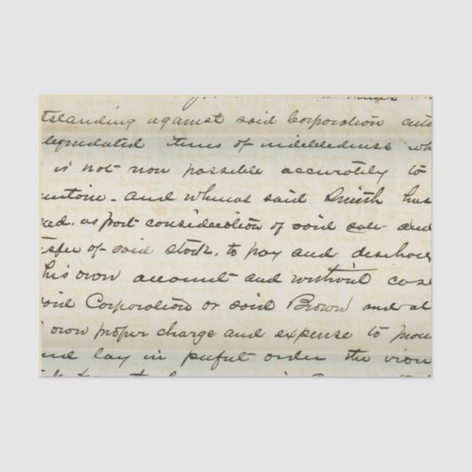 handschrift handschrift tissuepapier (Voorkant)