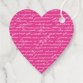Handschrift Hart Roze Liefde Verhaal Preppy Leuk Bedankjes Labels (Achterkant)