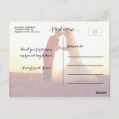 handschrift | Huwelijk Dank u Briefkaart (Achterkant)