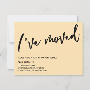 Handschrift Ik heb Peach Aankondiging Kaart verpla