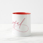 Handschrift Joyful Minimalist Red Mok (Midden)