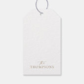 Handschrift Joyful Minimalist Wit & Goud Cadeaulabel (Achterkant)