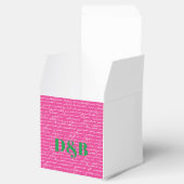 Handschrift Love Story INITIALEN Couple Preppy Fun Bedankdoosjes (Geopend)
