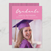 Handschrift Manuscript Afstuderen Zwart en spier Aankondiging (Voorkant / Achterkant)