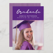 Handschrift Manuscript Afstuderen Zwart-wit Aankondiging (Voorkant / Achterkant)