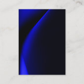 Handschrift Monogram Blauw Unieke Professioneel Visitekaartje (Achterkant)