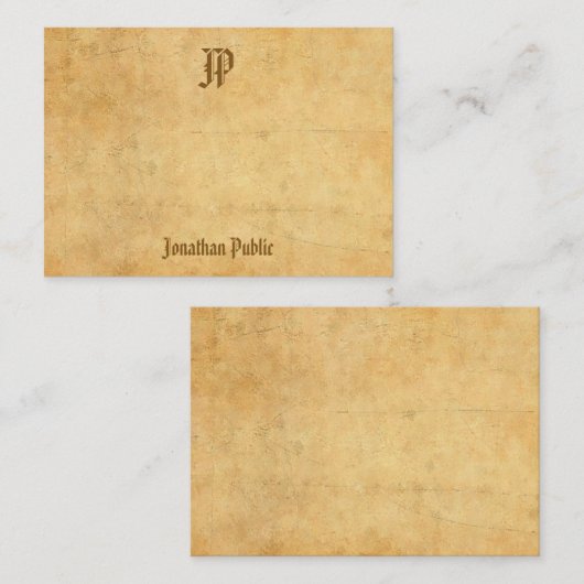 Handschrift Monogram  Classic Look Sjabloon (Voorkant / Achterkant)