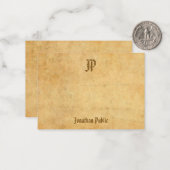 Handschrift Monogram  Classic Look Sjabloon (Voorkant / Achterkant in situ)