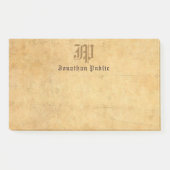 Handschrift Monogram Elegante Sjabloon Post-it® Notes (Voorkant)