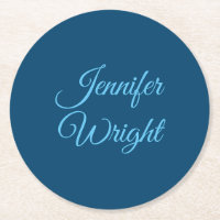 Handschrift Naam Klassieke plaat Indigo Blue