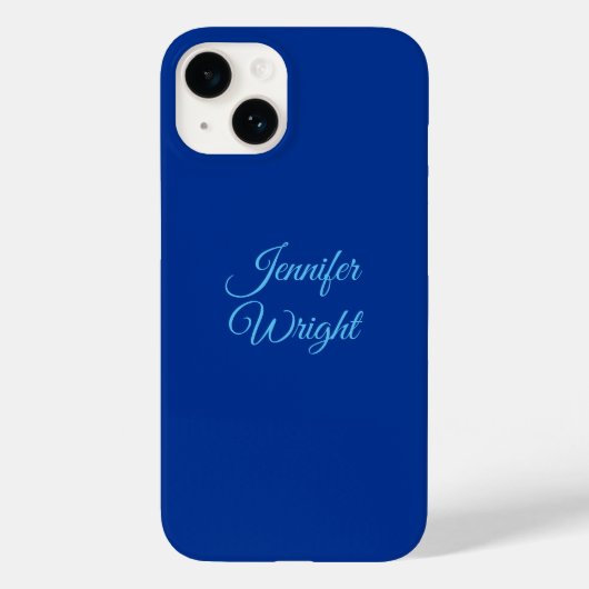Handschrift Naam Klassieke plaat Luchtmacht Blauw Case-Mate iPhone Case (Achterkant)