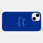 Handschrift Naam Klassieke plaat Luchtmacht Blauw Case-Mate iPhone Case (Achterkant (horizontaal))