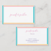 Handschrift Naam Tekst Eenvoudige Moderne Trend Kl Visitekaartje (Voorkant / Achterkant)