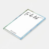 Handschrift om lijst veelkleurige rand te doen post-it® notes (Schuin)