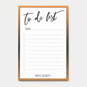 Handschrift om te doen lijst bekleed Sinaasappel O Post-it® Notes
