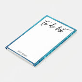 Handschrift om te doen lijst Blauwgroen glitter ra Post-it® Notes (Schuin)