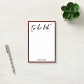 Handschrift om te doen lijst Bourgondië Ombre gren Post-it® Notes (Kantoor)
