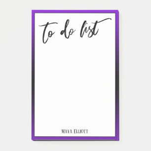 Handschrift om te doen lijst Bright Paarse Ombre B Post-it® Notes