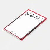 Handschrift om te doen lijst Bright Red Ombre Bord Post-it® Notes (Schuin)