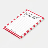 Handschrift om te doen lijst Cherry Red Stripes, g Post-it® Notes (Schuin)