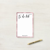 Handschrift om te doen lijst Glitter Bokeh Roos Go Post-it® Notes (Op bureau)