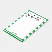 Handschrift om te doen lijst heldergroene witte st post-it® notes (Schuin)