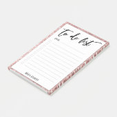 Handschrift om te doen lijst Roos gouden glitter r Post-it® Notes (Schuin)