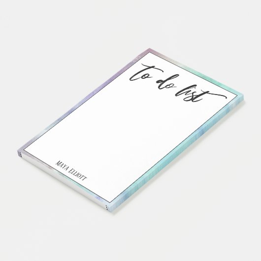 Handschrift om te doen lijst veelkleurige pastelra post-it® notes (Schuin)