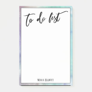 Handschrift om te doen lijst veelkleurige pastelra post-it® notes