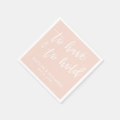 Handschrift om te hebben & te houden Blush Pink Servet (Hoek)