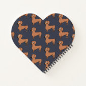 Handschrift overlay Dachshund Dog foto Notitieboek (Achterkant)