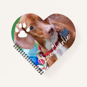 Handschrift overlay Dachshund Dog foto Notitieboek