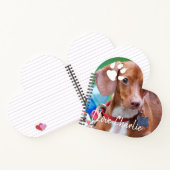 Handschrift overlay Dachshund Dog foto Notitieboek (Binnen)