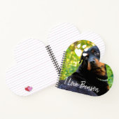 Handschrift overlay Rottweiller Hond foto Notitieboek (Binnen)